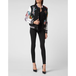 PHILIPP PLEIN Bomber de cuero HAWAII