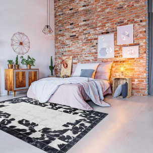 Tapis salon et chambre tissé motif fresque CANA