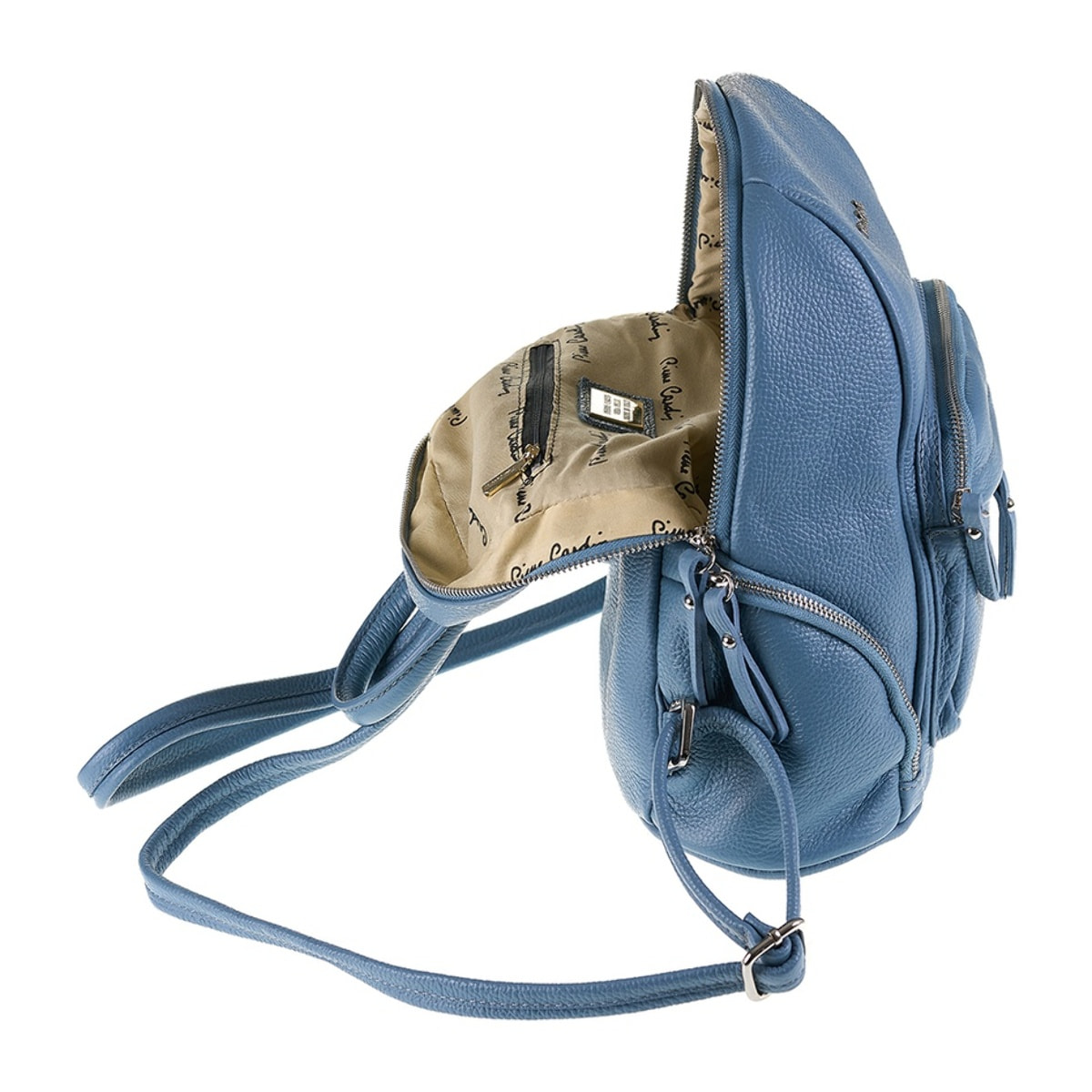 Zaino da donna in pelle Made in Italy - Modello Lunaria Pro - Casual - 28.0 x 31.0 x 14.0 cm