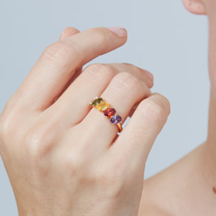 Anillo Sionvil acabado oro rosa 18k