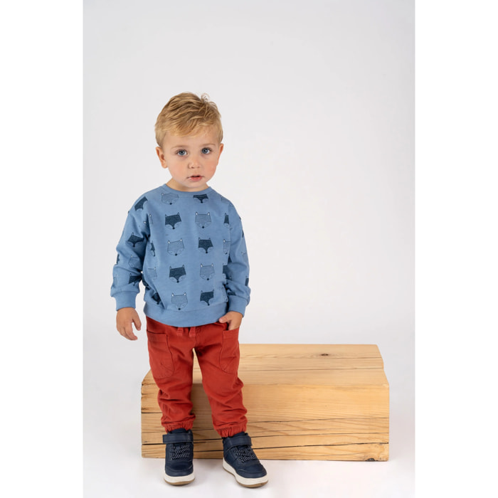 Pantaloni Da Bambino Con Tasche Arancioni