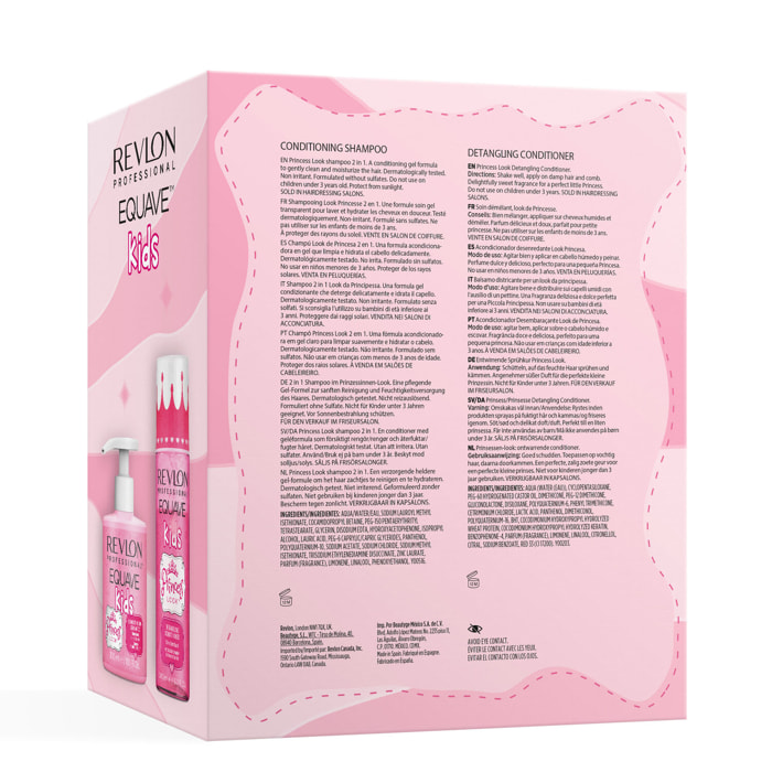 Equave Kids Princess Look™ - Coffret Shampoing 300ml et après-shampoing 200ml