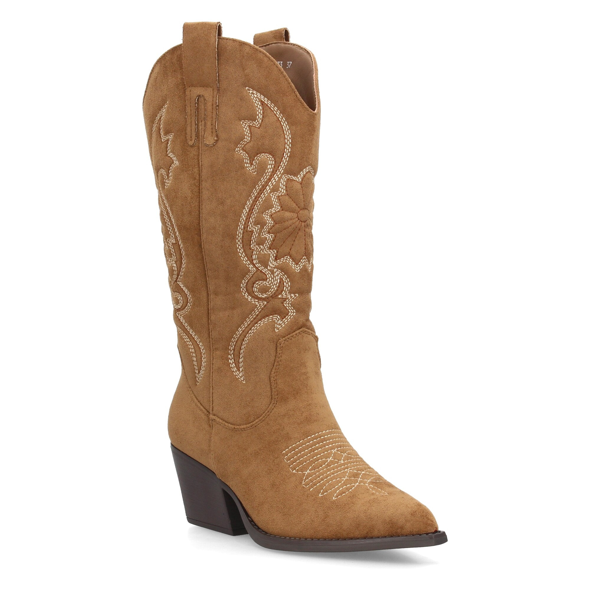 Bota cowboy de caña alta con bordados