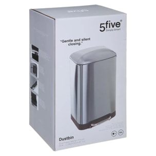 Poubelle pédale métal 30L Inox Ariane