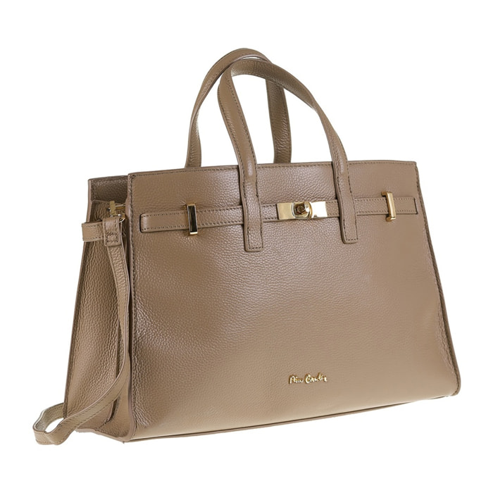 Borsa a mano da donna Made in Italy - Modello Celeste Ultra - 100% pelle - 37.5 x 24.5 x 13.0 cm