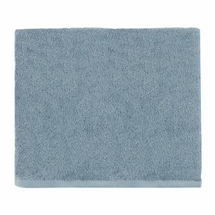 Drap de bain uni en coton, AQUA, Bleu Baltique