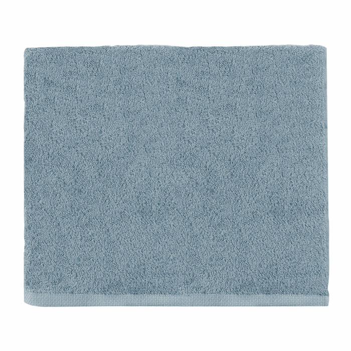 Drap de bain uni en coton, AQUA, Bleu Baltique