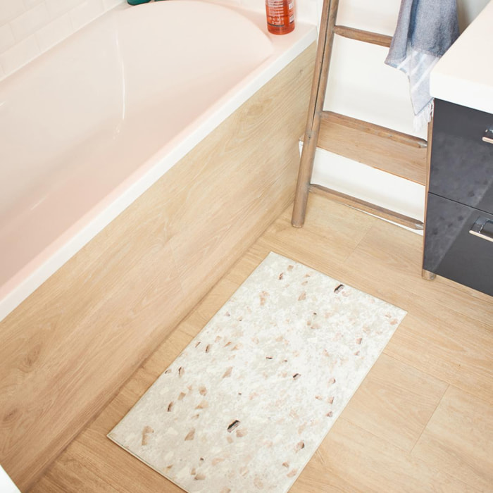 Tapis de salle de bain motif géométrique FITI
