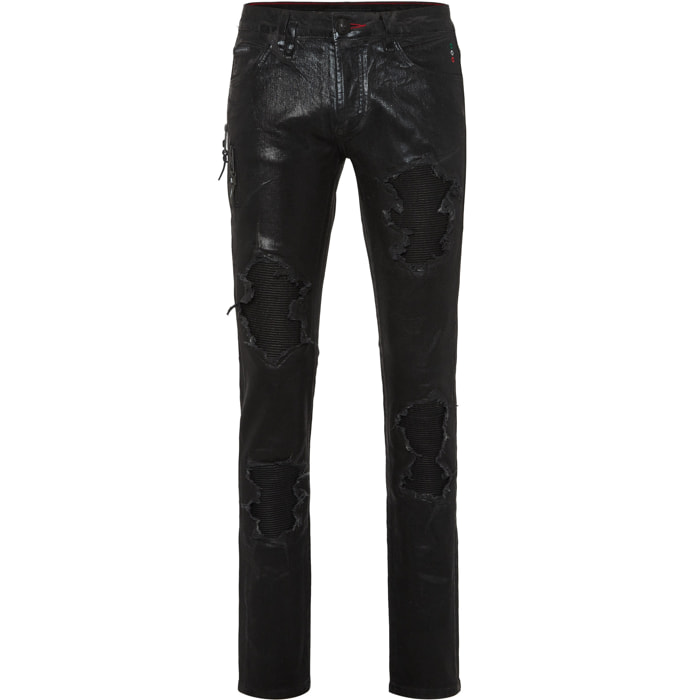 PHILIPP PLEIN Jeans Straight Cut CAMOUFLAGE