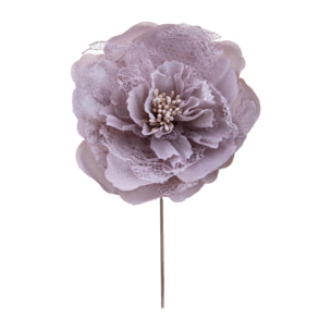 Pick peonia con glitter - Pezzi 24 - GRIGIO - Bianchi Dino SpA
