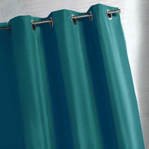 Rideau d'extérieur en tissu déperlant - Bleu Paon