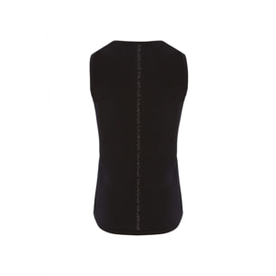 Camiseta slim sin mangas para mujer Aura marca BLUEBALL - Negro