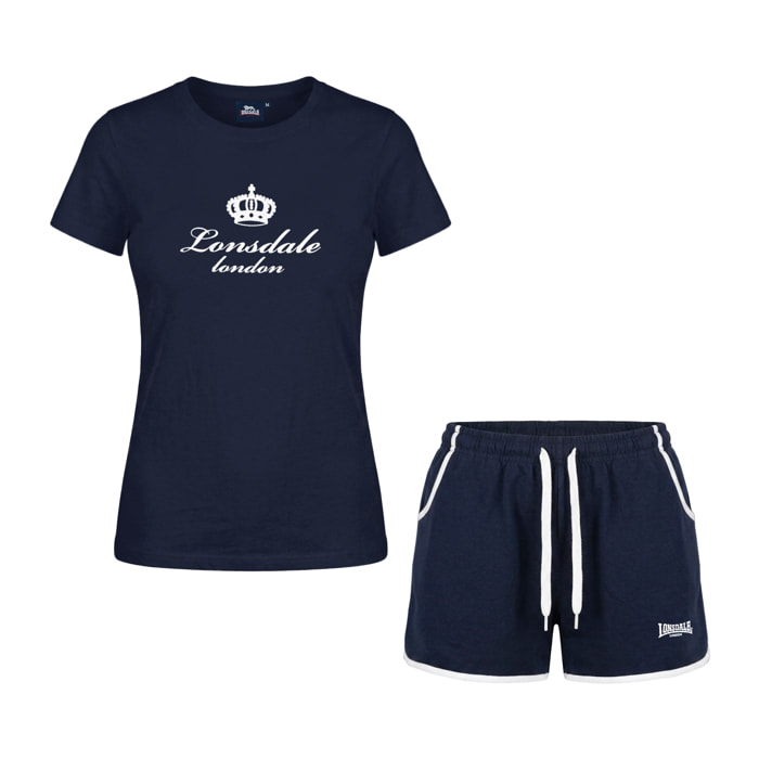 Completo Set Donna LONSDALE Cotone Corto