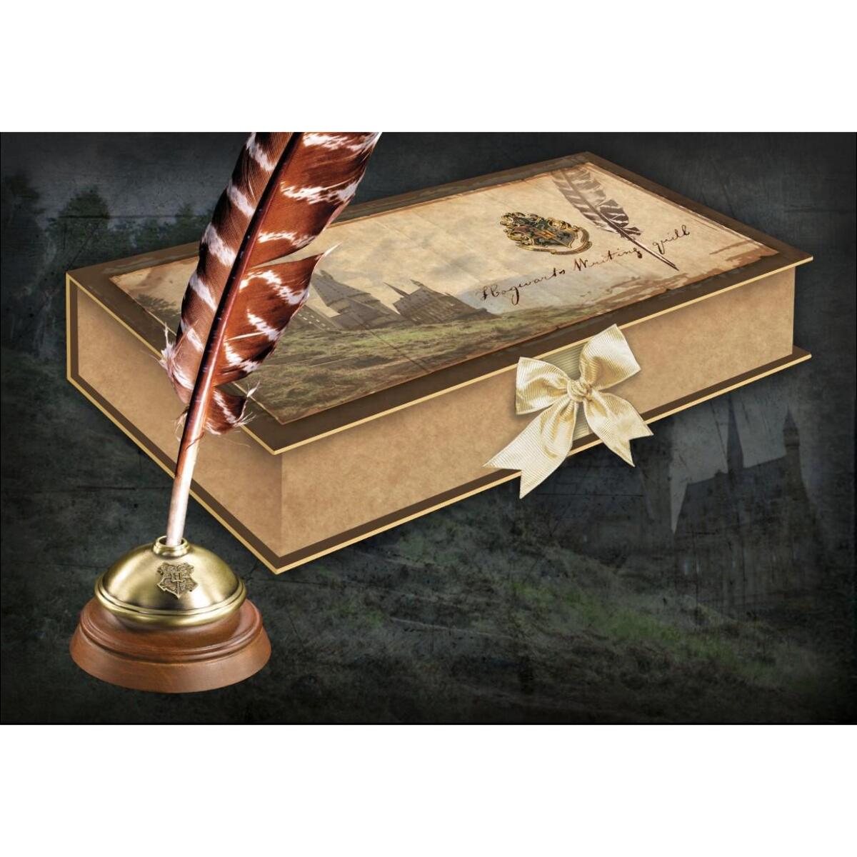 Harry Potter Replica Penna Piuma e Calamaio Hogwarts Noble Collection