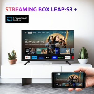 Passerelle multimédia STRONG LEAP-S3+ V2 Box Google TV 4K Chromecast