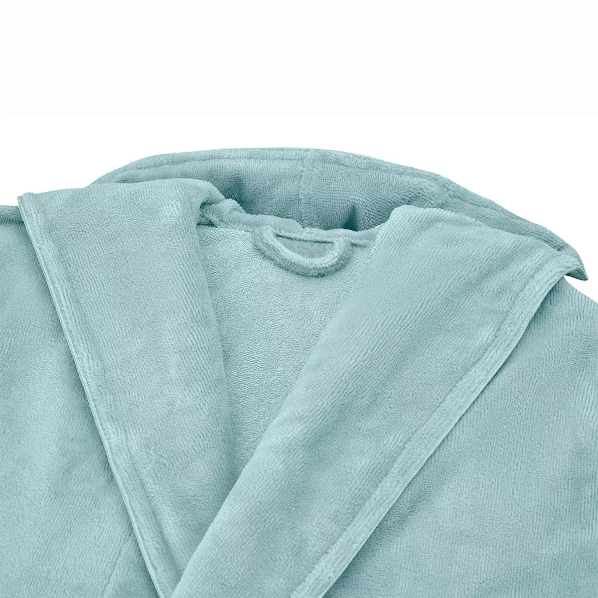 Peignoir coton mélangé 300 g/m² uni bleu Teddy glacier