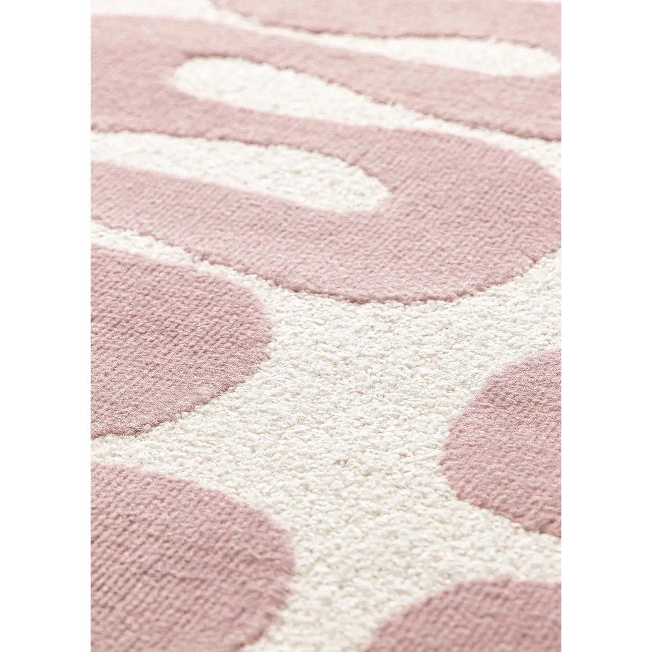 FLASHY Alfombra moderna de pelo corto rosa, varias medidas disponibles.