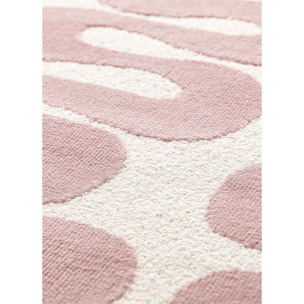 FLASHY Alfombra moderna de pelo corto rosa, varias medidas disponibles.