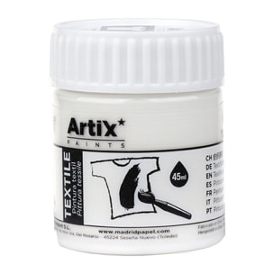 Pack 6 Uds. PINTURA TEXTIL BLANCO 45 ml