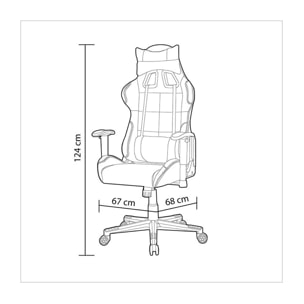 Silla gaming Silverstone Negro - Turquesa Silverstone