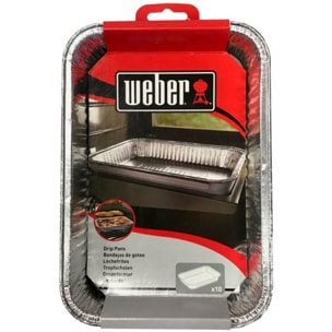 Barquette aluminium WEBER petites barquettes alu-Lot de 10