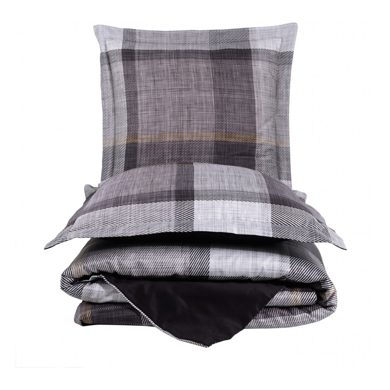 Parure housse de couette 240x220 cm et 2 taies d'oreiller 63x63cm satin de coton imprimé