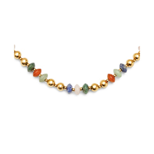 Collar Winter Bomb Acero Baño Oro