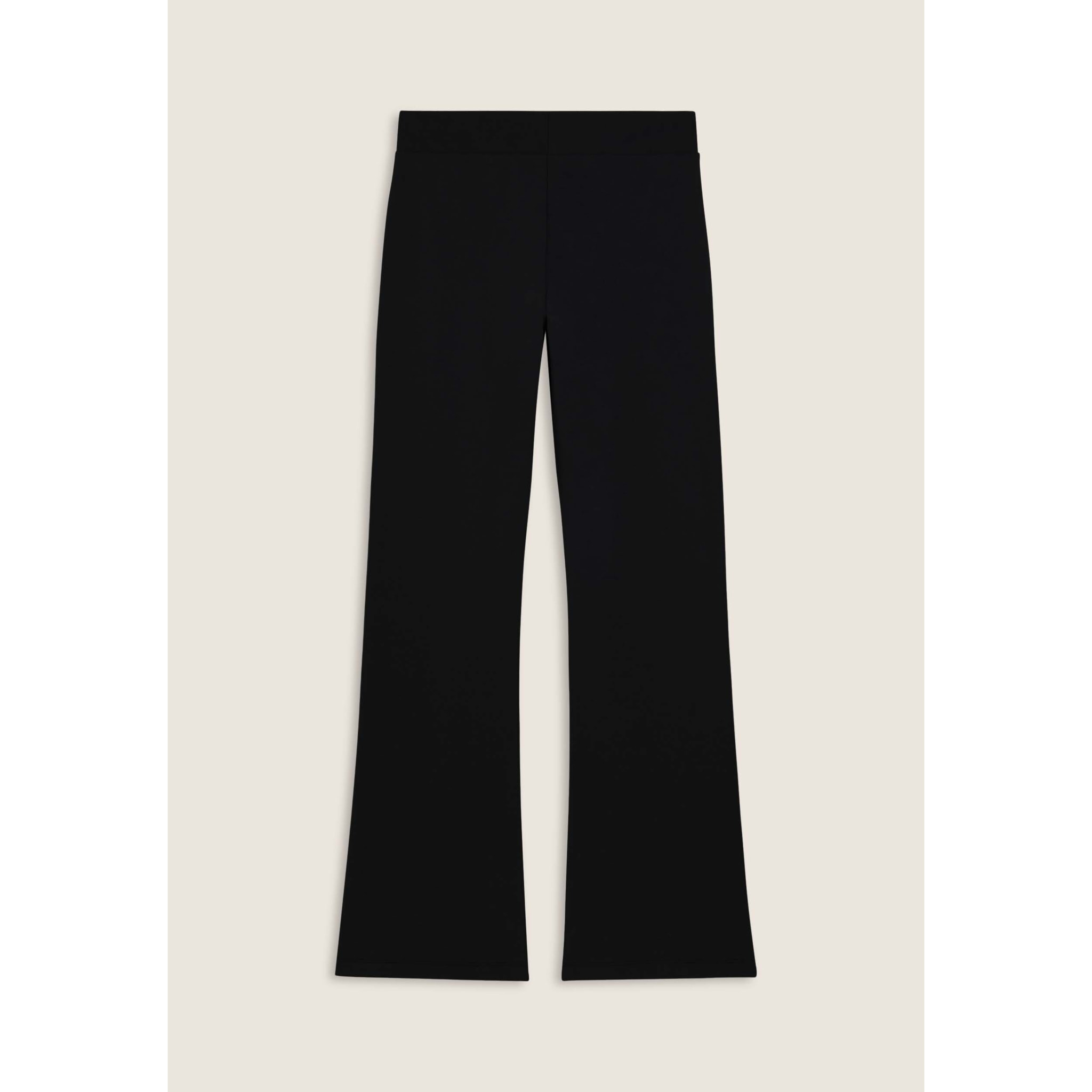 Pantaloni flare in felpa elasticizzata