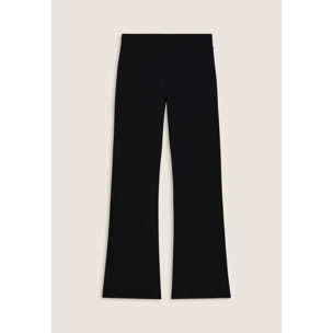 Pantaloni flare in felpa elasticizzata