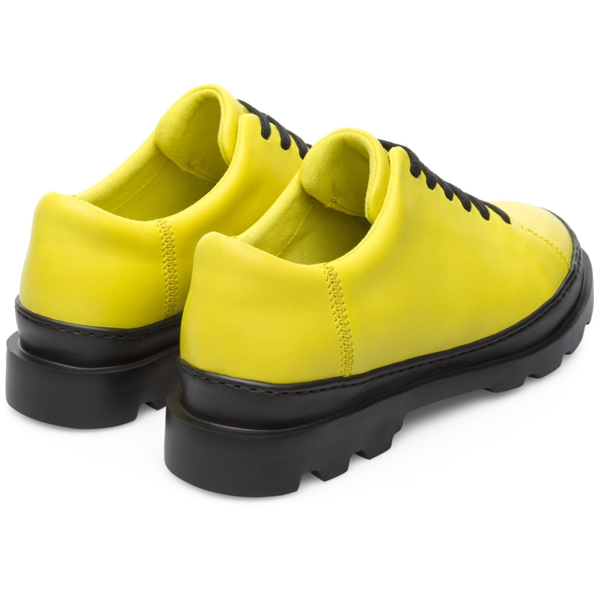 CAMPER Brutus - Zapatos de cordones Mujer Amarillo