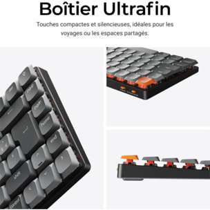 Clavier gamer sans fil KEYCHRON K3 Max QMK/VIA Wireless