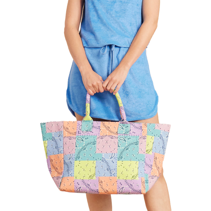 Borsa chiusura con zip mix bandana Noidinotte