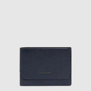 Piquadro Portafogli con porta documenti, portamonete e porta carte di credito con protezione RFID