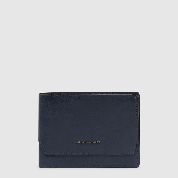 Piquadro Portafogli con porta documenti, portamonete e porta carte di credito con protezione RFID