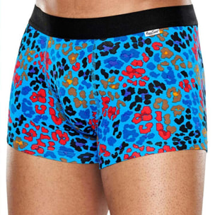 Bóxer multi leopard trunk - Happy Socks azul