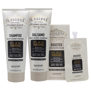 ALFAPARF MILANO Kit Il Salone Plex Shampoo 250ml + Conditioner 250ml + Booster 4x15ml