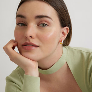 Pendientes Essential acabado oro amarillo 18k