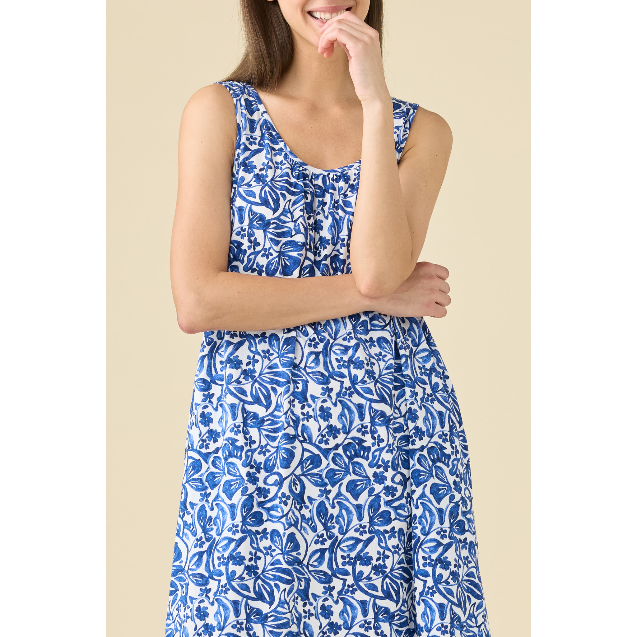 Abitino donna estivo in cotone articolo azule. Noidinotte