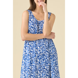 Abitino donna estivo in cotone articolo azule. Noidinotte