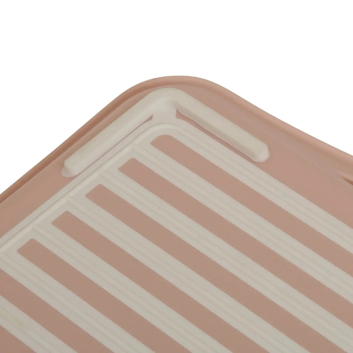 Plateau Poly 45,5x31,5 rose antidérapant
