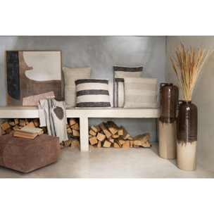 J-Line vase Poignée - céramique - beige/brun - medium - 68 cm de hauteur