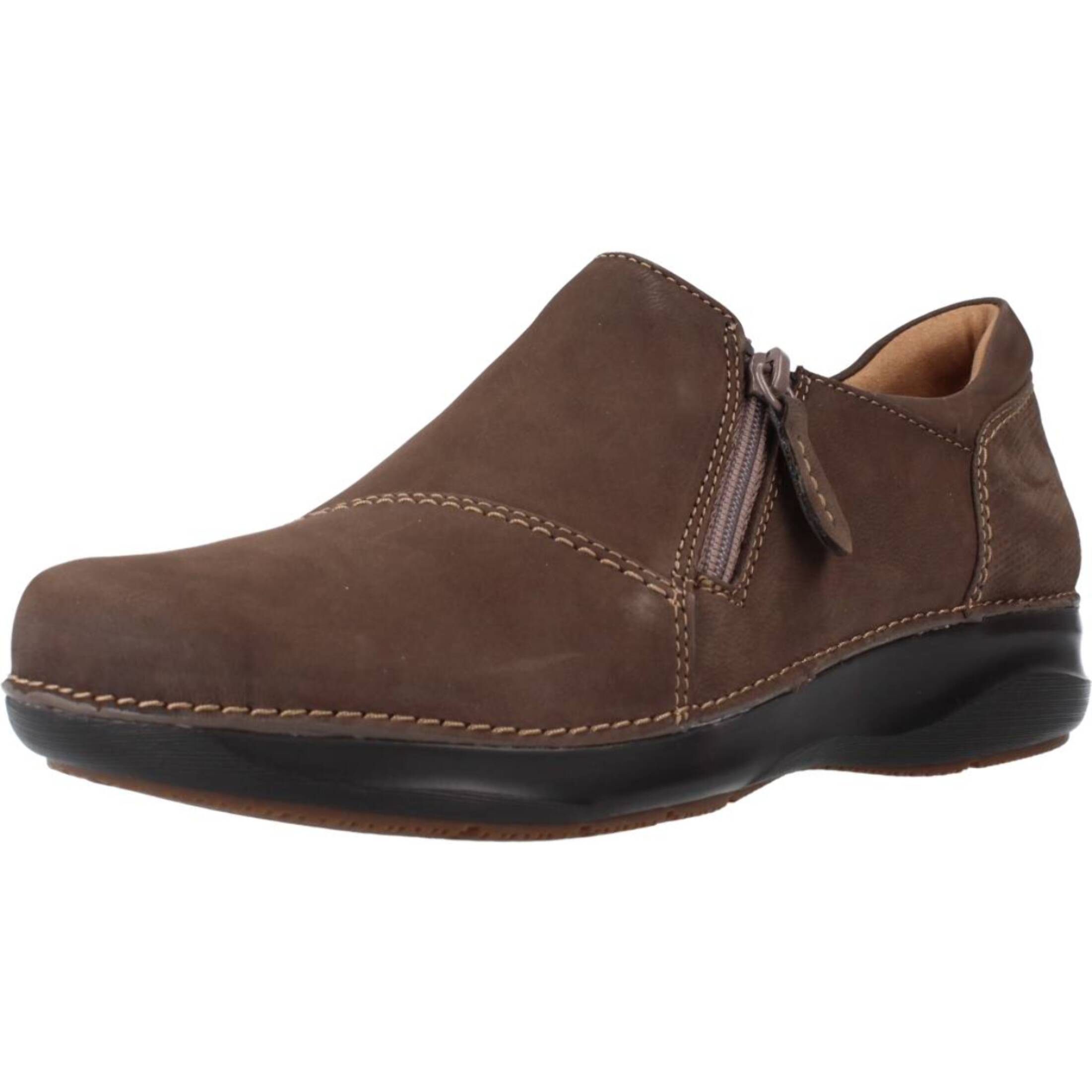 Zapatos Casual Mujer de la marca CLARKS  modelo APPLEY ZIP Brown