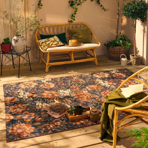 LIDO - Tapis intérieur/extérieur à motifs fleuris multicolores