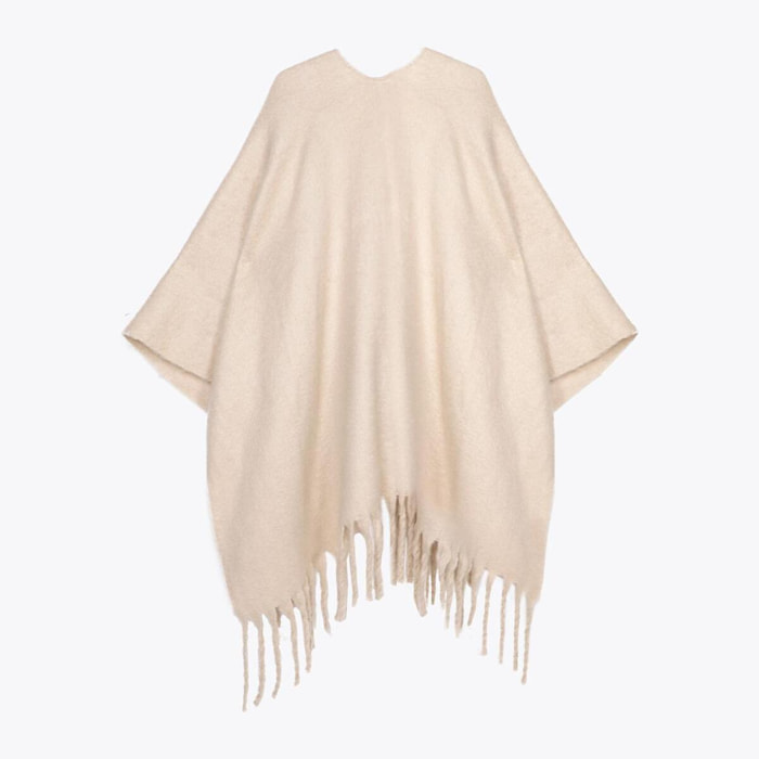 Mantella con Dettaglio di Frange