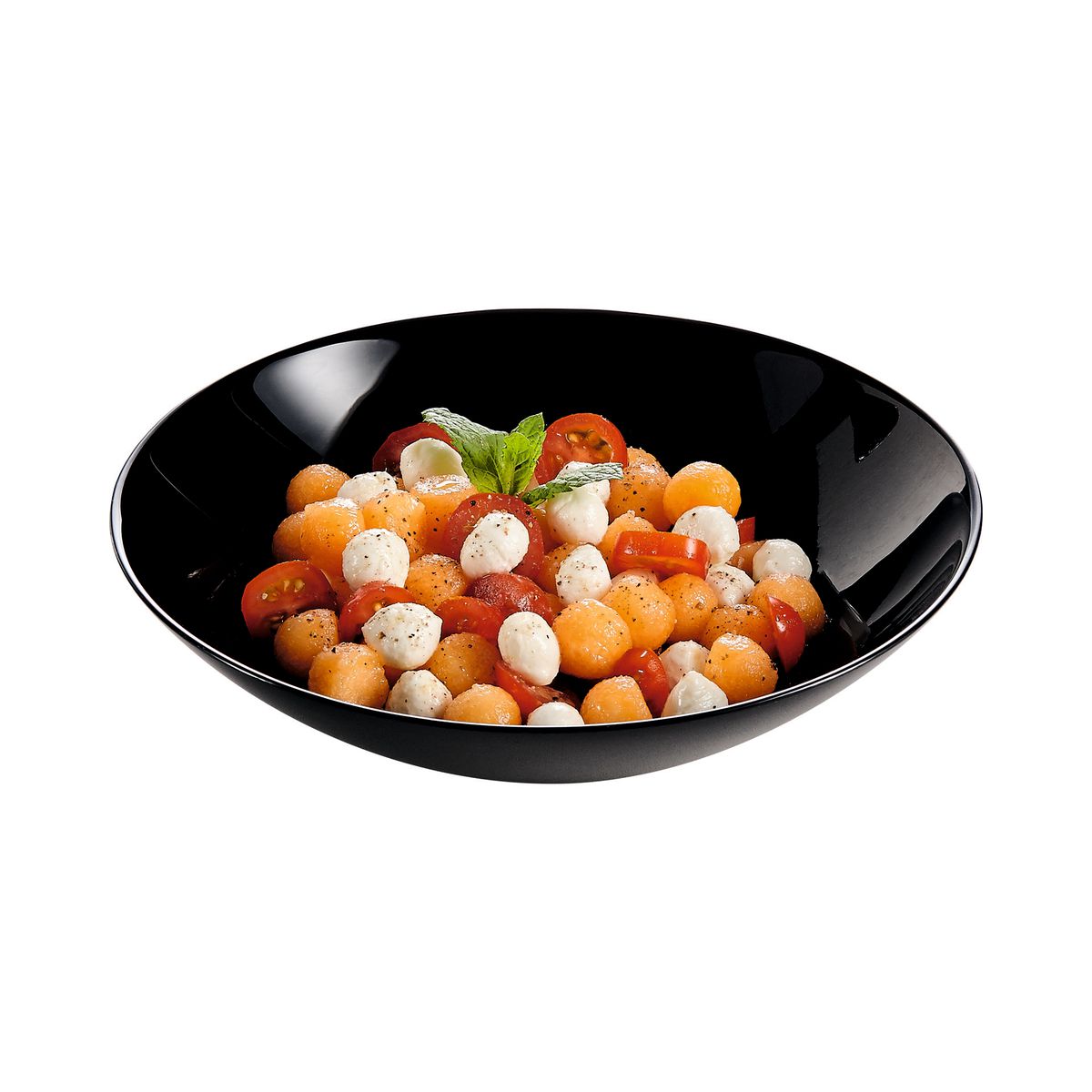 6 platos hondos negros 20 cm Diwali - Luminarc