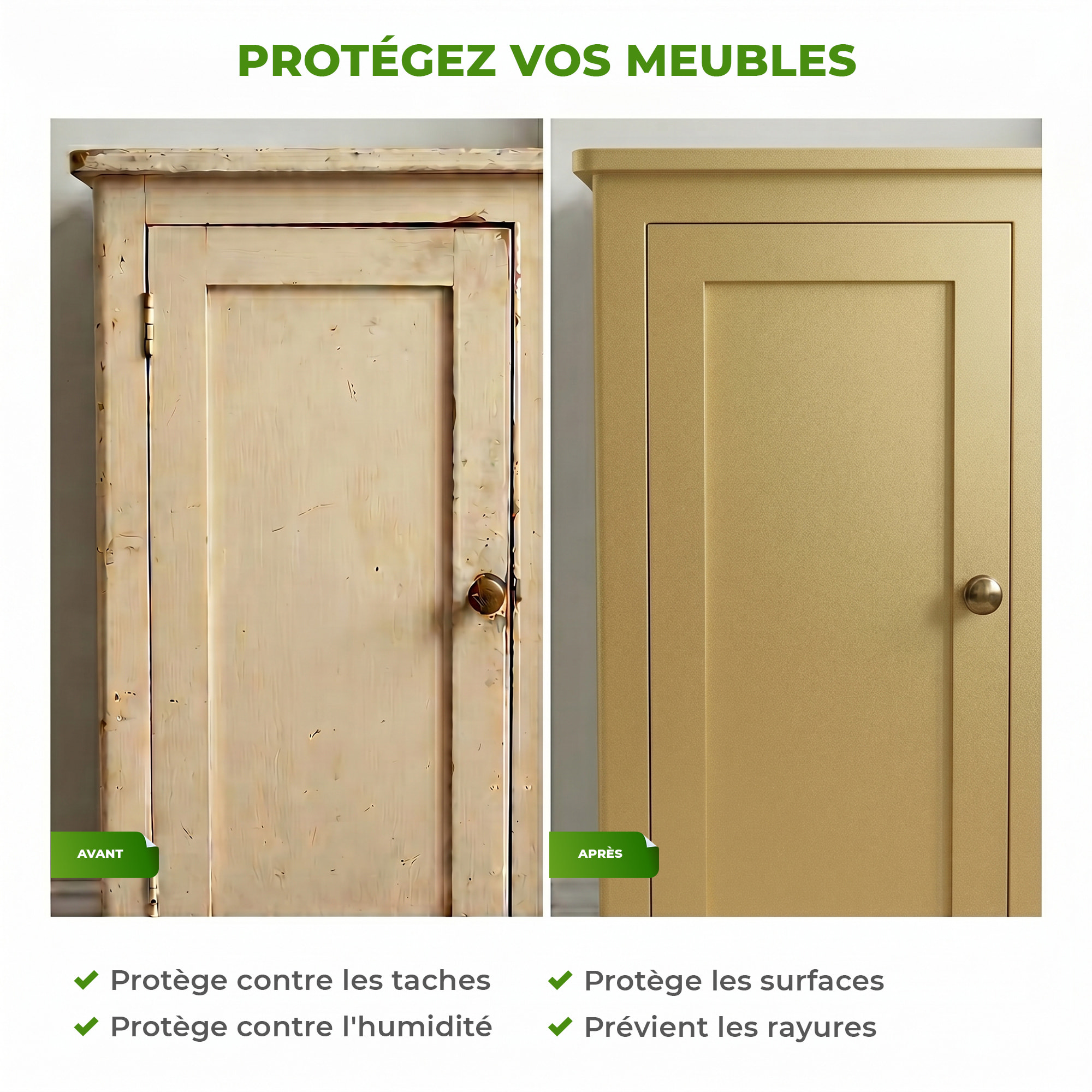 Rouleau adhésif décoratif Vinyle au Mètre - Or - Sticker Lavable Imperméable Mur Cuisine Meubles