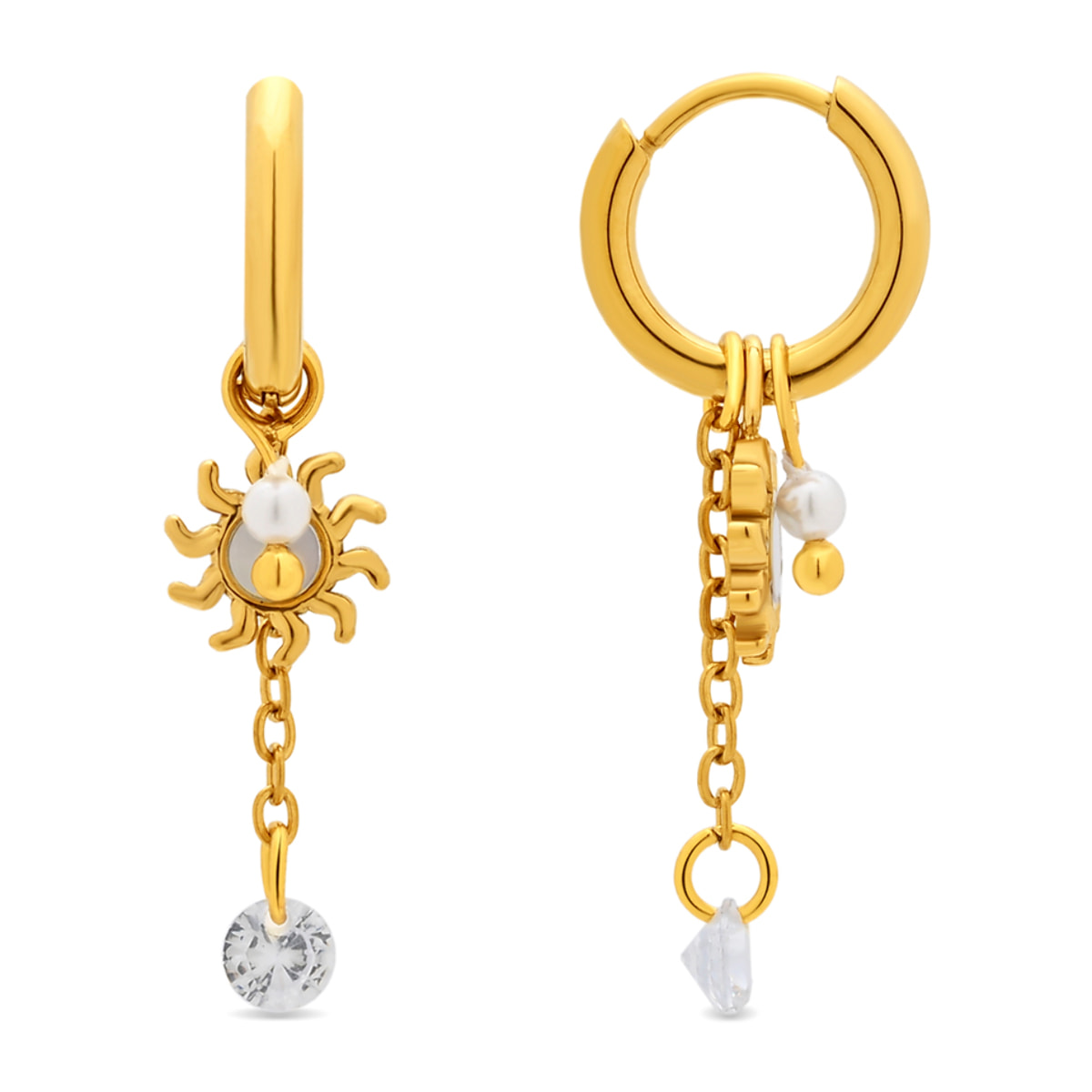 Pendientes Irath acabado oro amarillo 18k