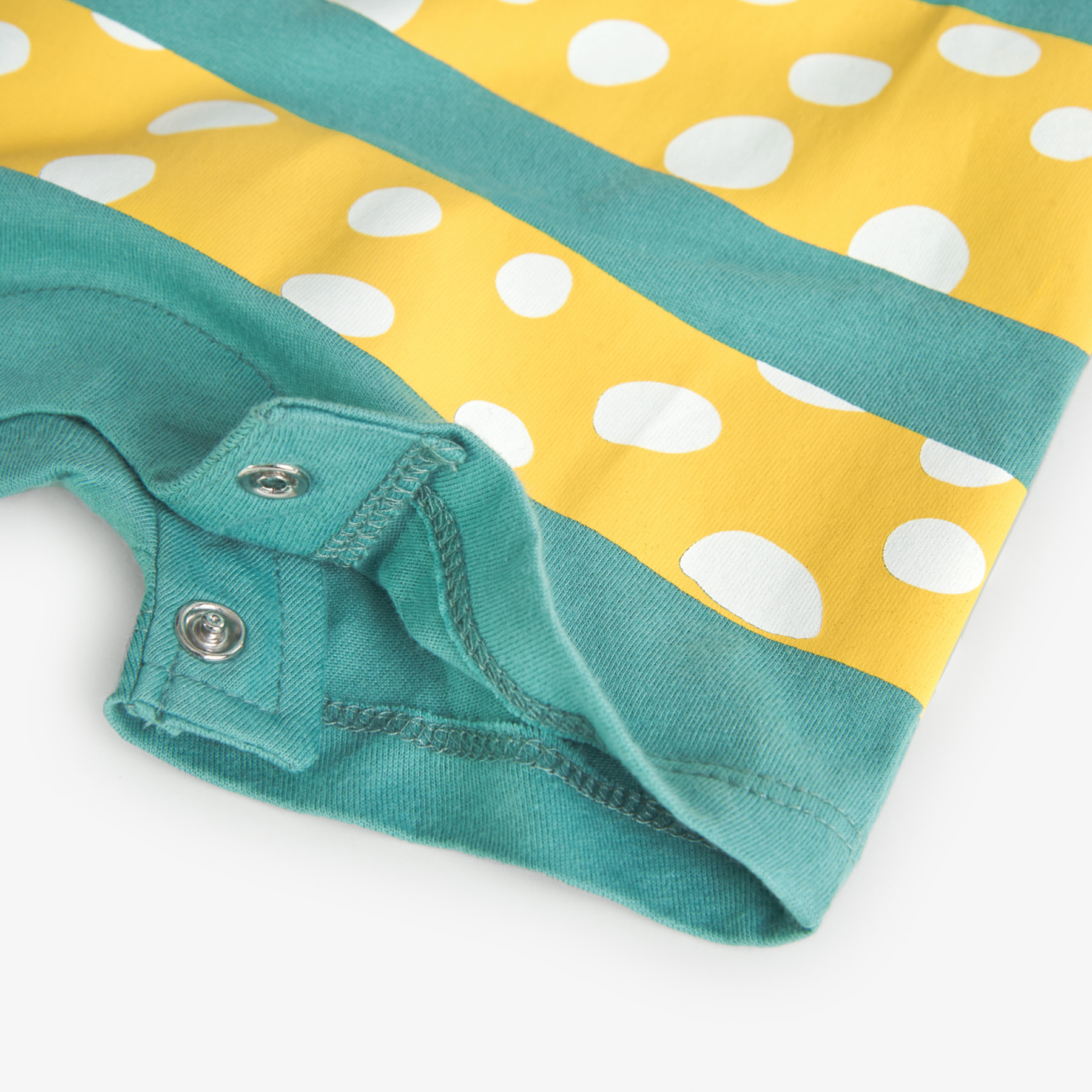 Pelele corto recién nacido, algodón estampado, verde