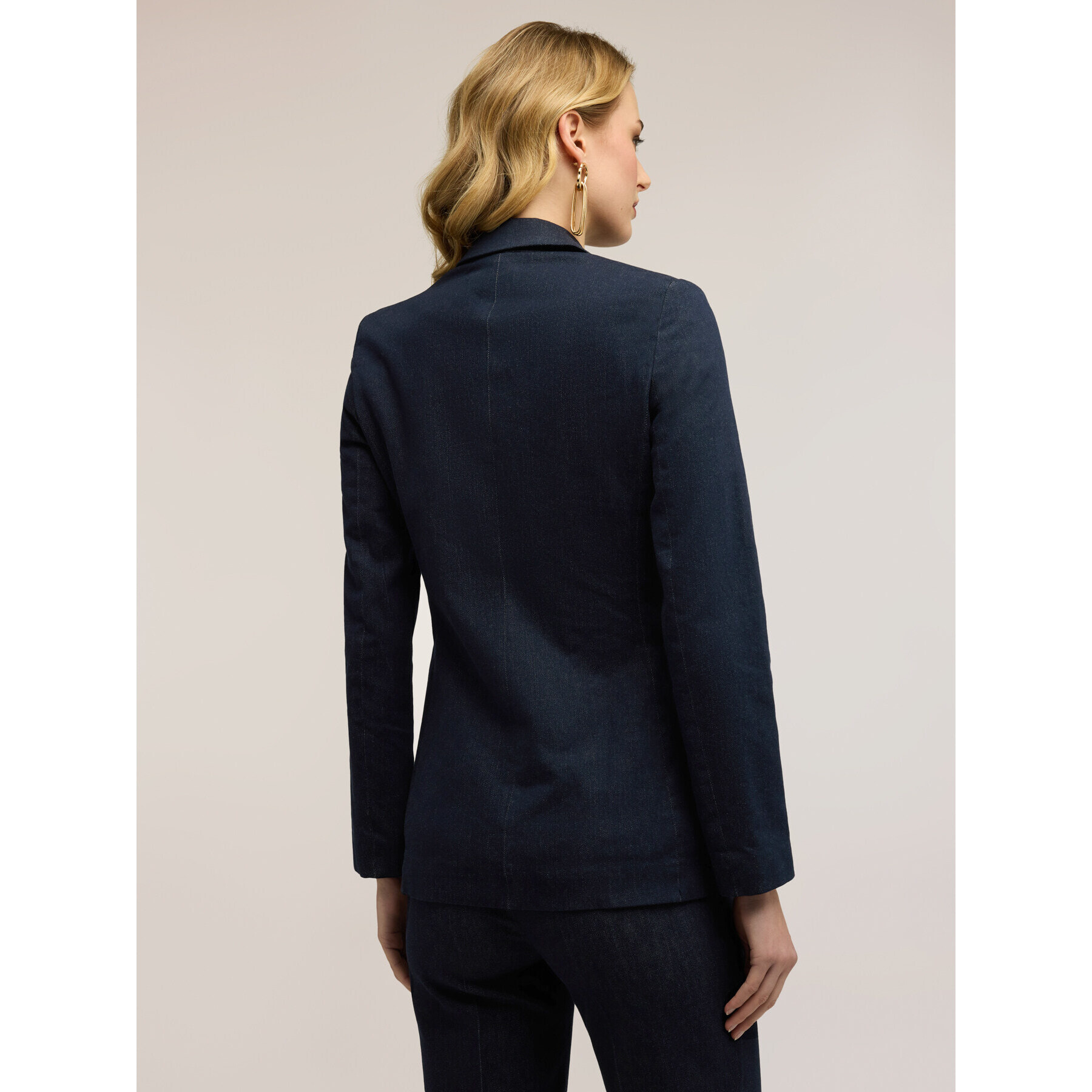 Motivi - Blazer doppiopetto in denim - Blu