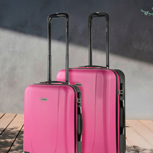 Maleta Itaca Tiber Set De 2 Unidades Fucsia-Antracita